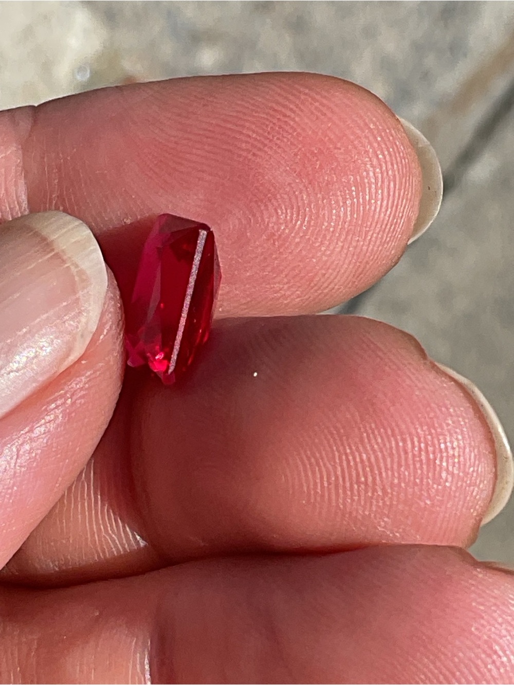 Ruby Emerald Cur Loose Gem - Picture 3 of 6